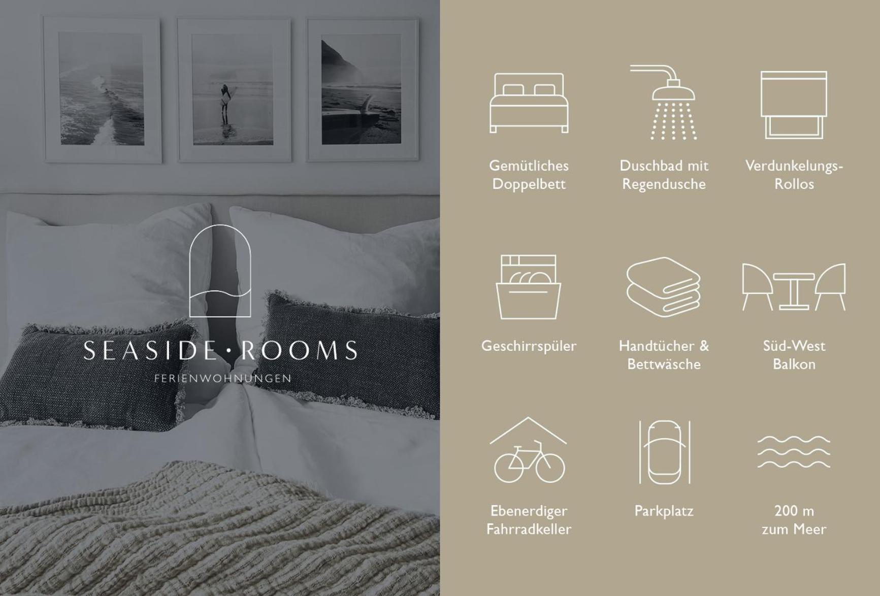 Seaside Rooms - Zentrales Design-Apartment Mit Balkon & Parkplatz - 2 Minuten Zum Strand Timmendorfer Strand Buitenkant foto